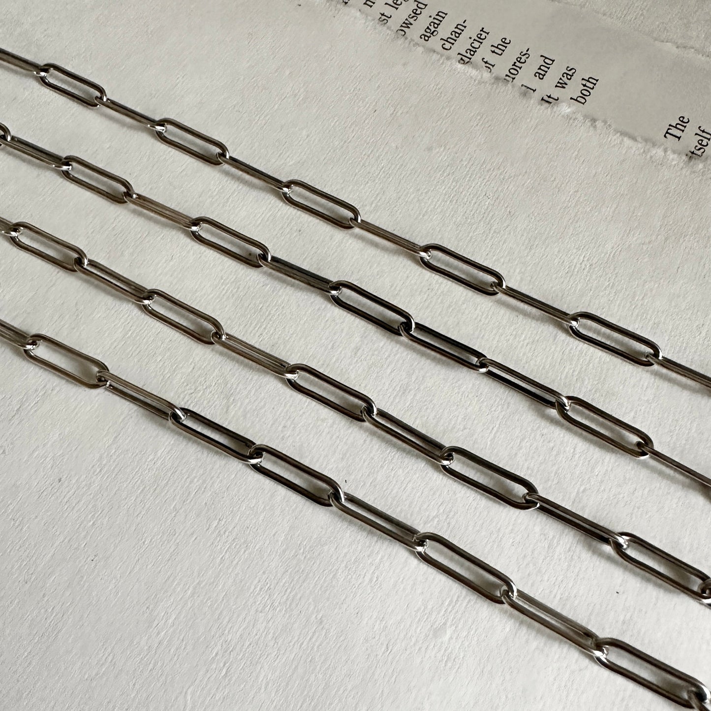 Magnifier Chain Upgrade - Sterling Silver LARGE PAPERCLIP