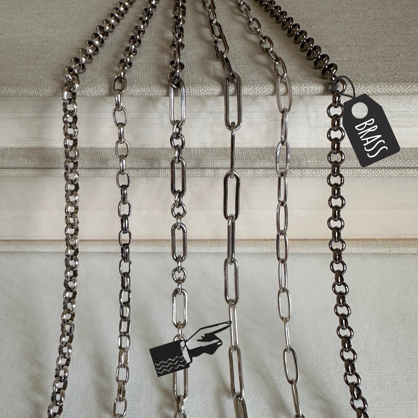 Magnifier Chain Upgrade - Sterling Silver LARGE PAPERCLIP