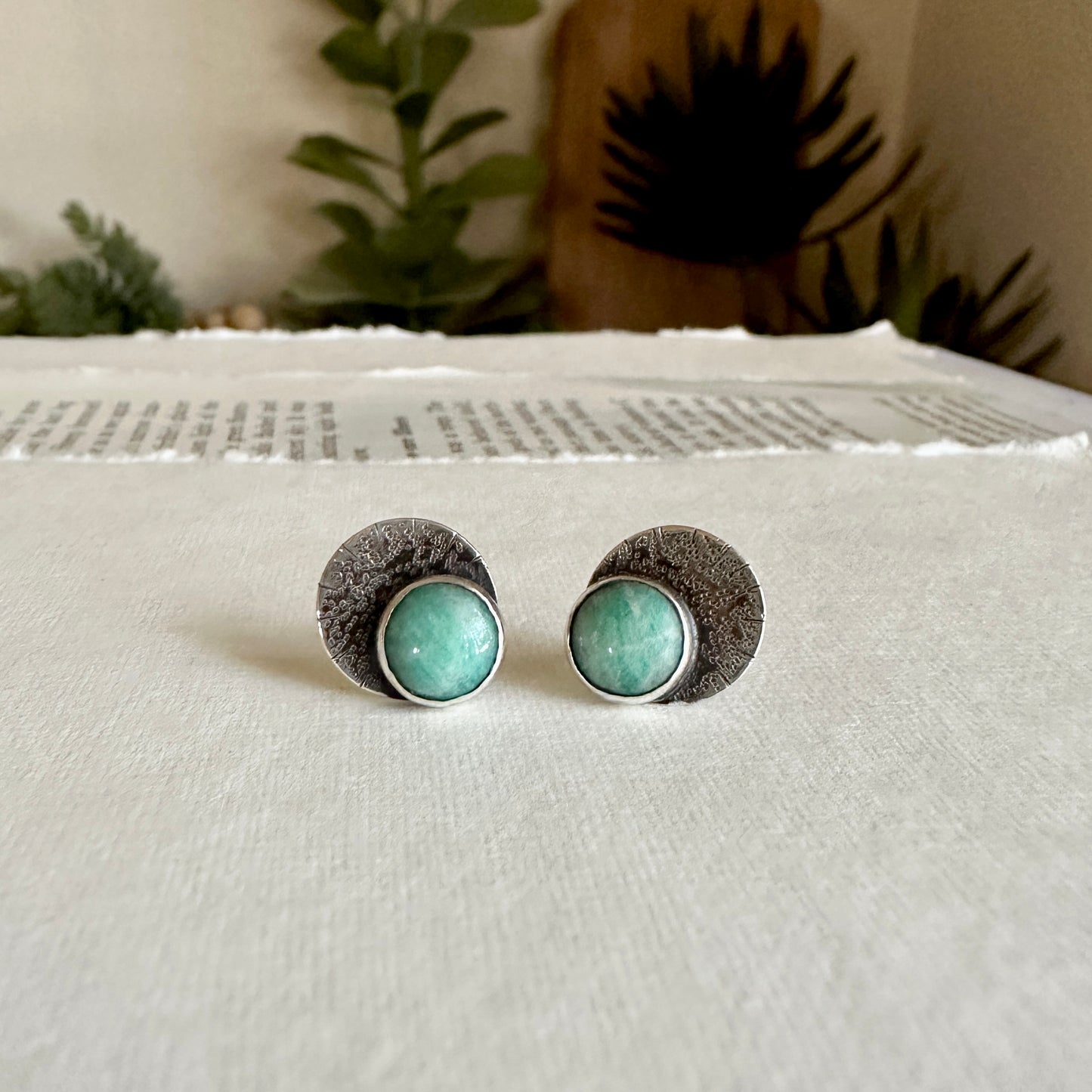 Convertible 3-Way Earrings - Sterling & New Lander Turquoise, London Blue Topaz & Amelia Teal Amazonite