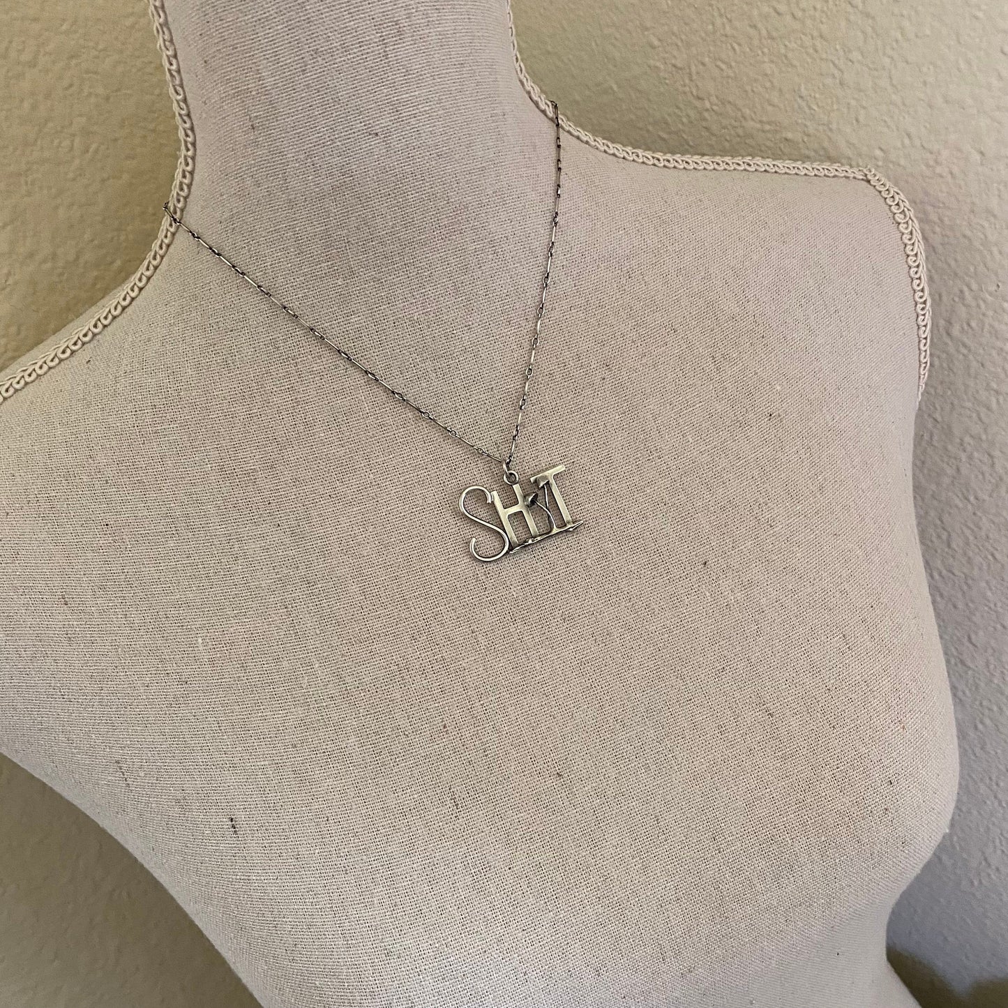 Sh*t & Shrooms Necklace - Sterling Silver