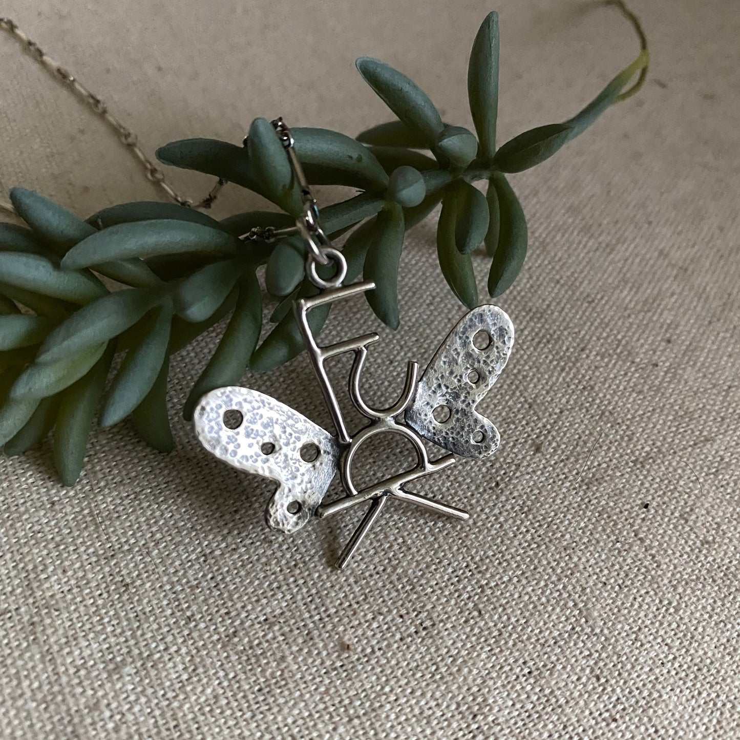 Flying F*ck Necklace - Sterling Silver