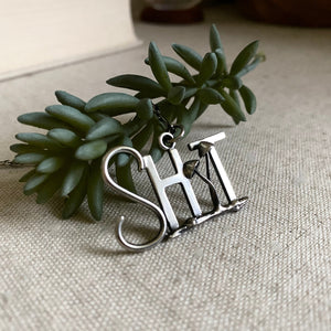 Sh*t & Shrooms Necklace - Sterling Silver