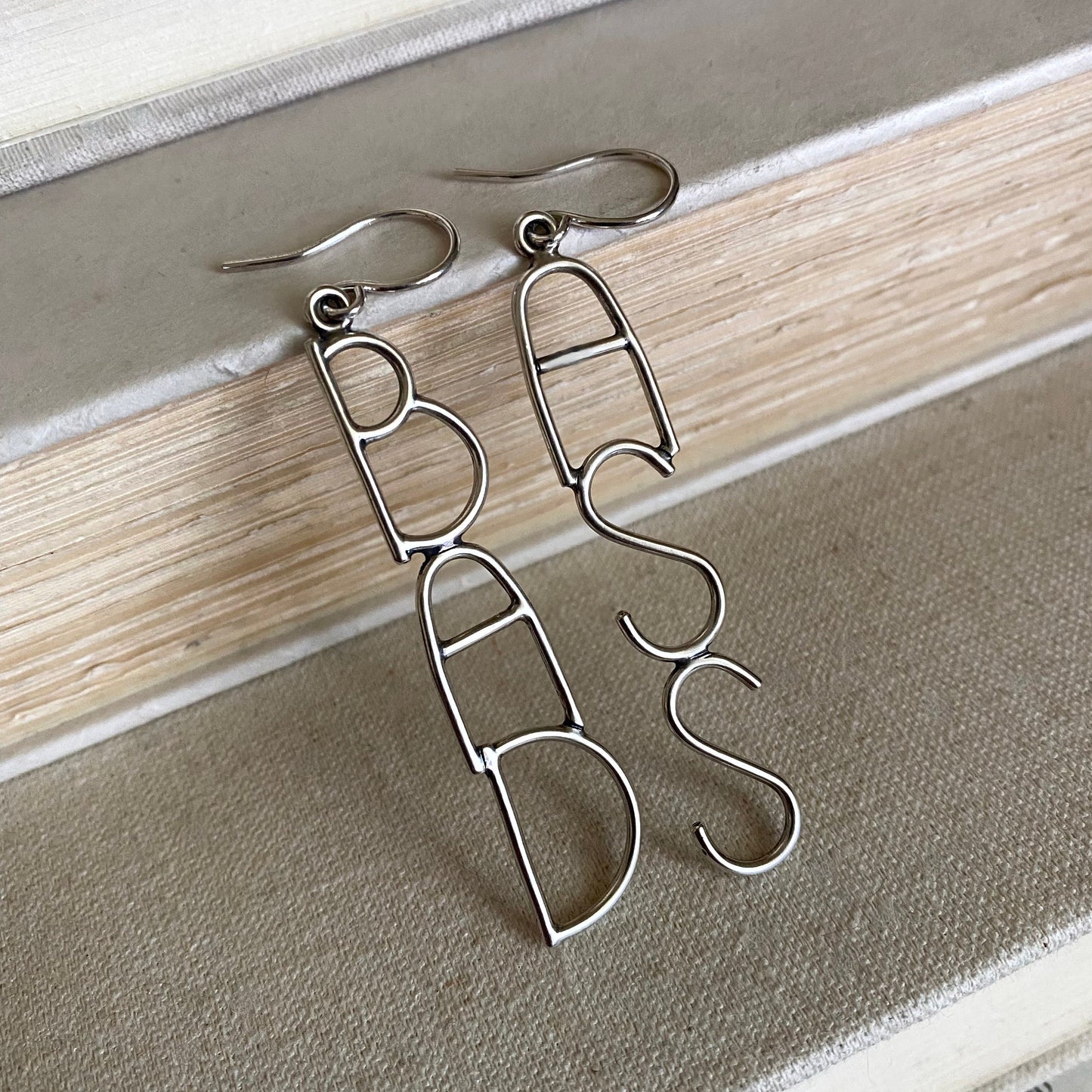 Bad@ss Earrings - Sterling Silver