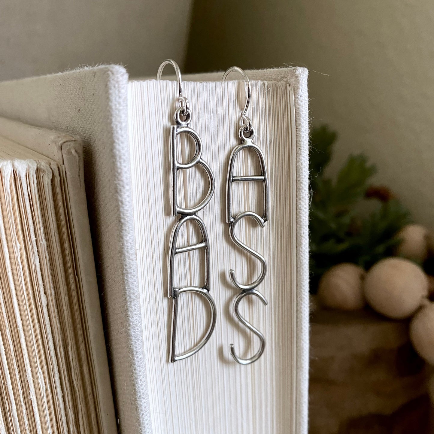 Bad@ss Earrings - Sterling Silver