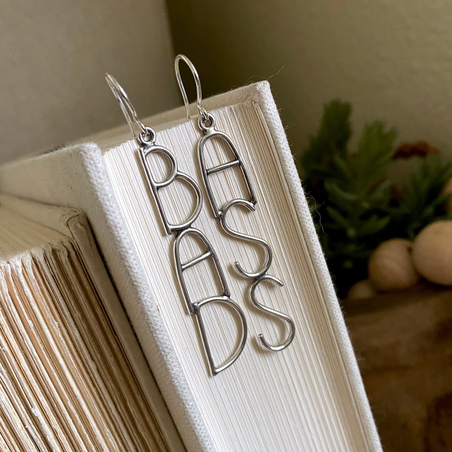 Bad@ss Earrings - Sterling Silver