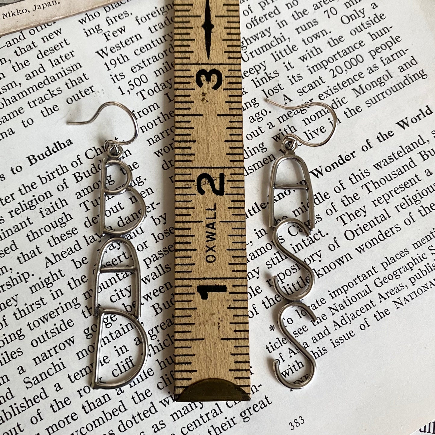 Bad@ss Earrings - Sterling Silver