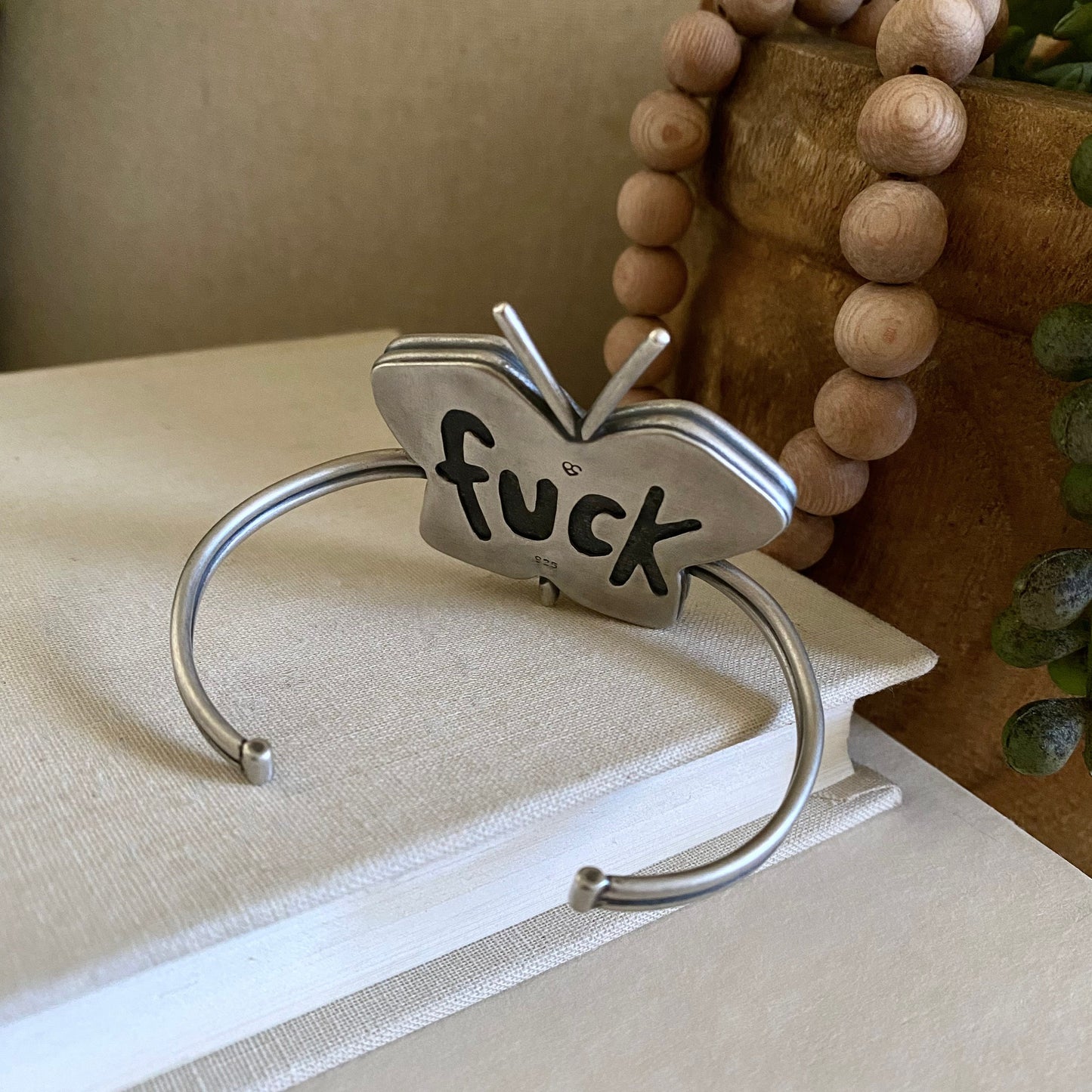 Flying F*ck Cuff - Yellowstone Variscite & Sterling