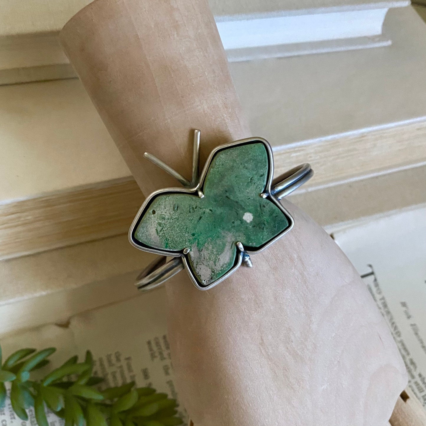Flying F*ck Cuff - Yellowstone Variscite & Sterling