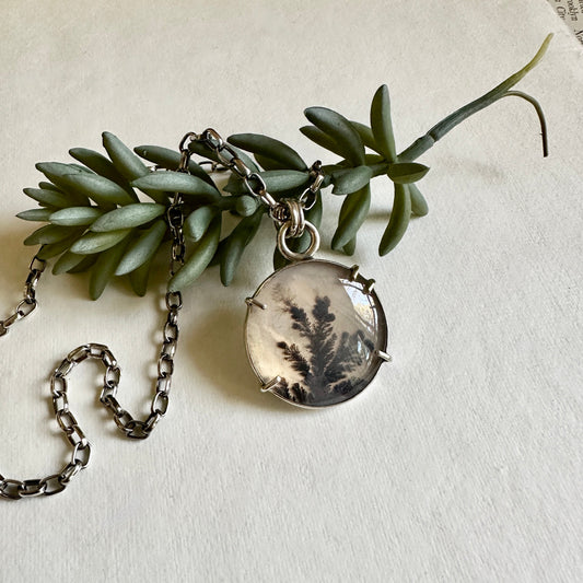 HOLD FOR MARY // SPLIT PAYMENT #2 // Dendritic Agate Doublet Necklace