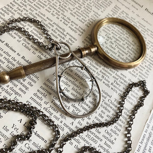 Magnifying Glass Monocle // Sterling Silver // Limited Edition Mini 1" Lens 4.5x
