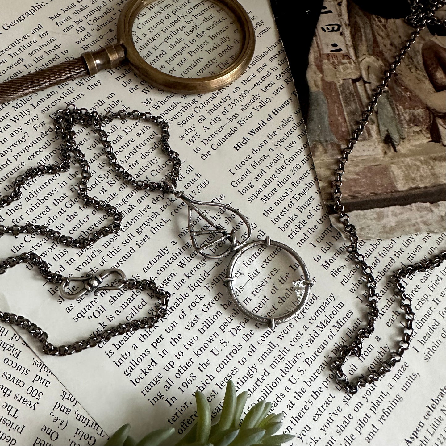 3x Magnifying Glass Monocle Necklace - PATTI x POLLY Limited Edition Collab #1 of 3
