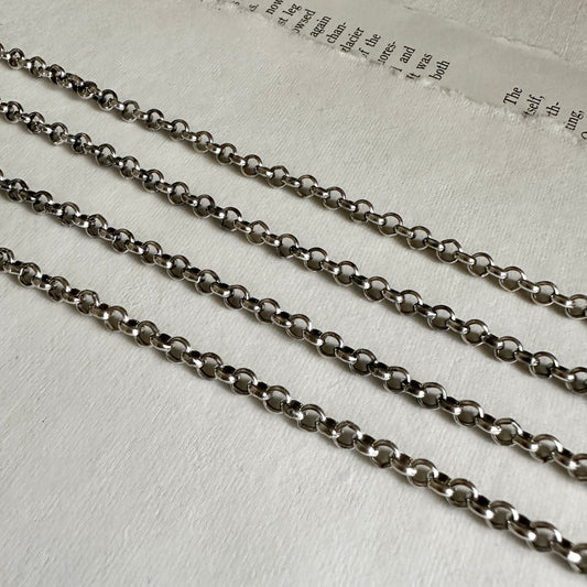 Magnifier Chain Upgrade - Sterling Silver ROUND ROLO