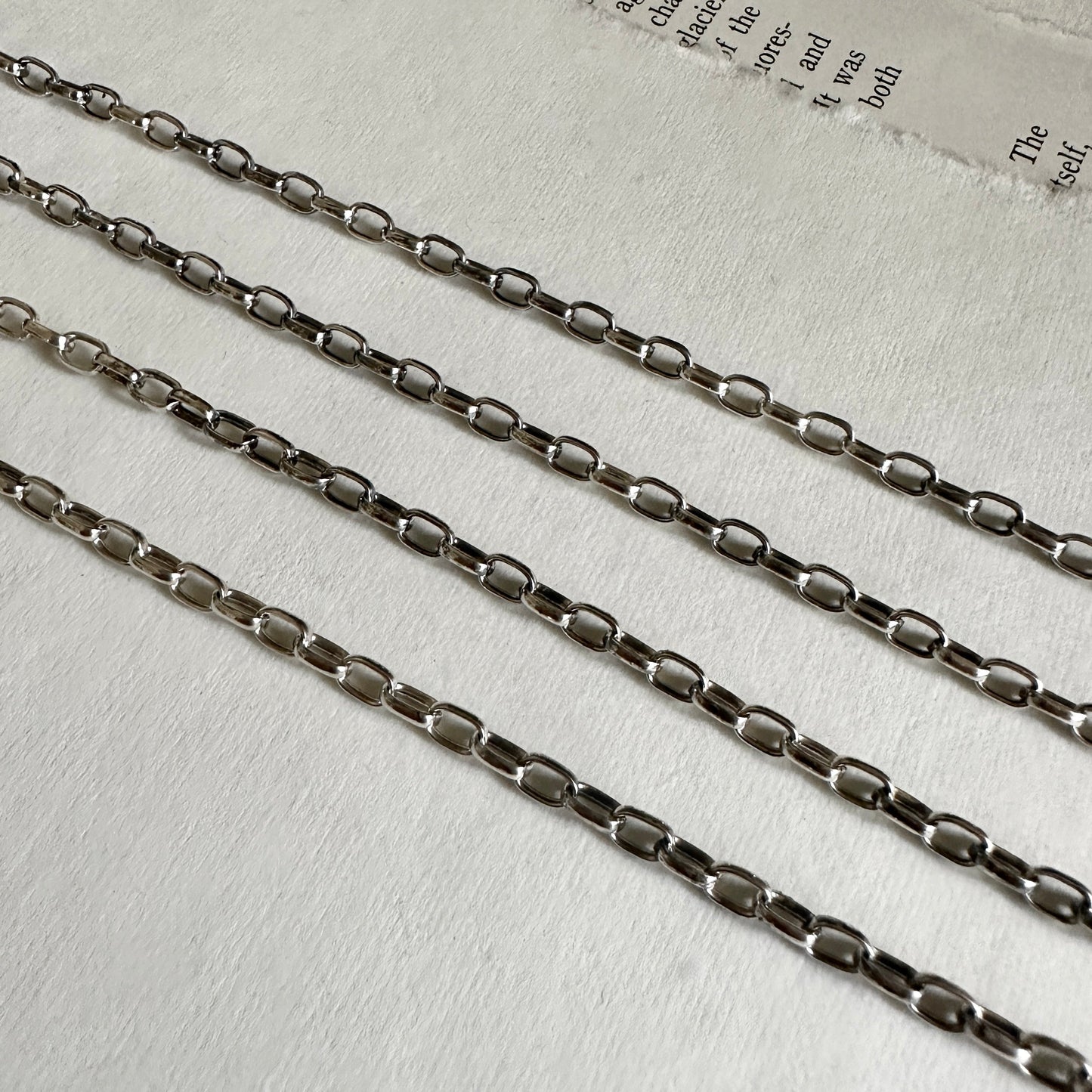 Magnifier Chain Upgrade - Sterling Silver OVAL ROLO
