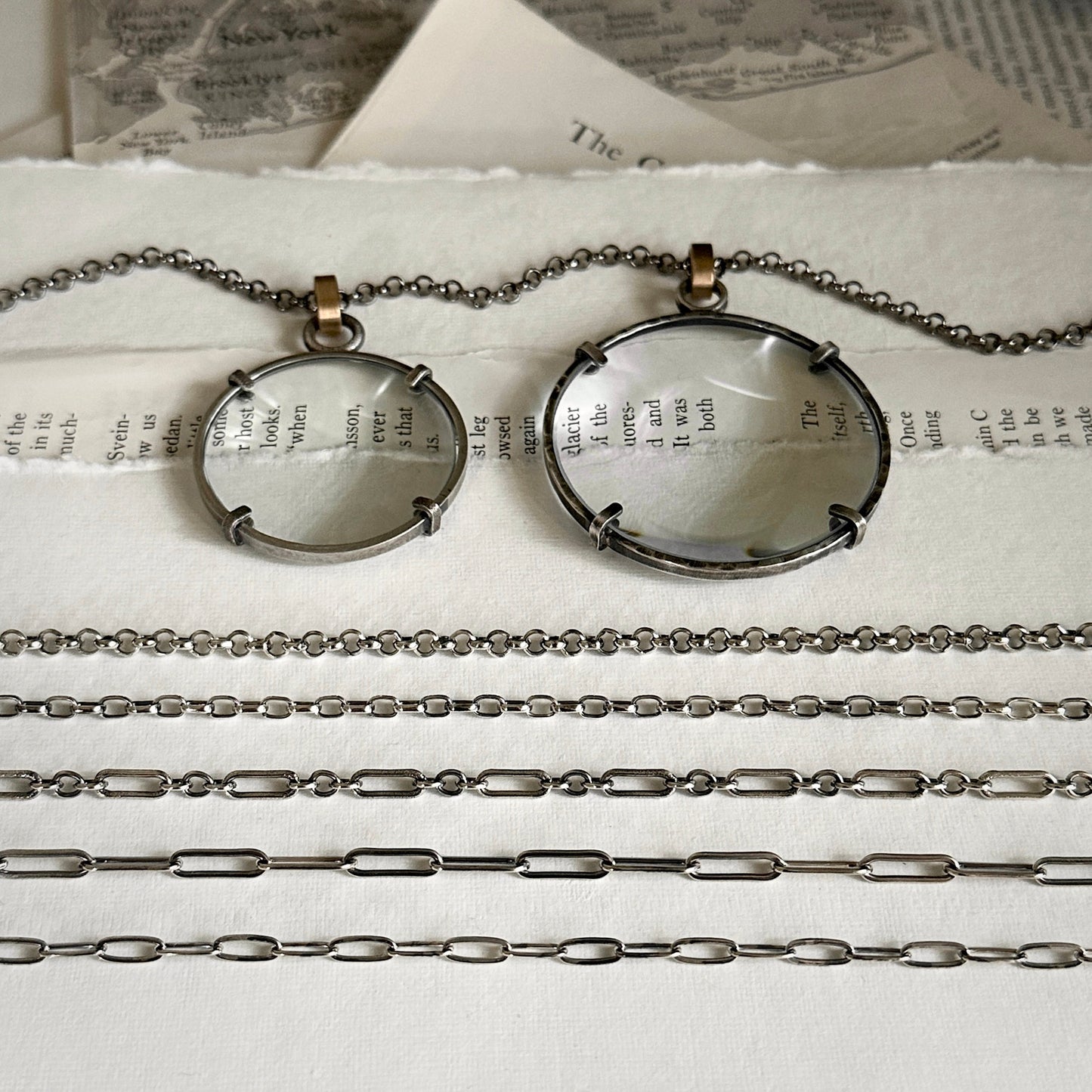 Magnifier Chain Upgrade - Sterling Silver LONG & SHORT