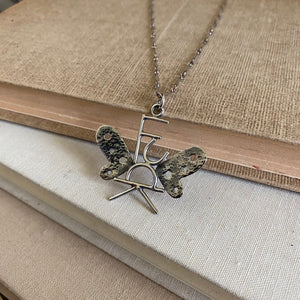 Flying F*ck Necklace - Sterling Silver