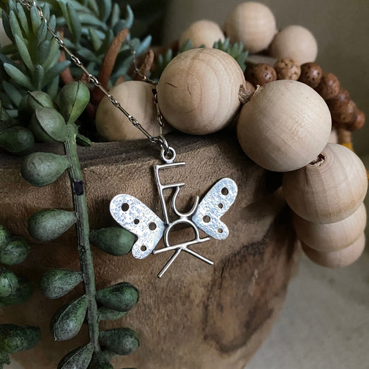 Flying F*ck Necklace - Sterling Silver