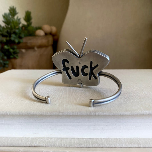 Flying F*ck Cuff - Yellowstone Variscite & Sterling