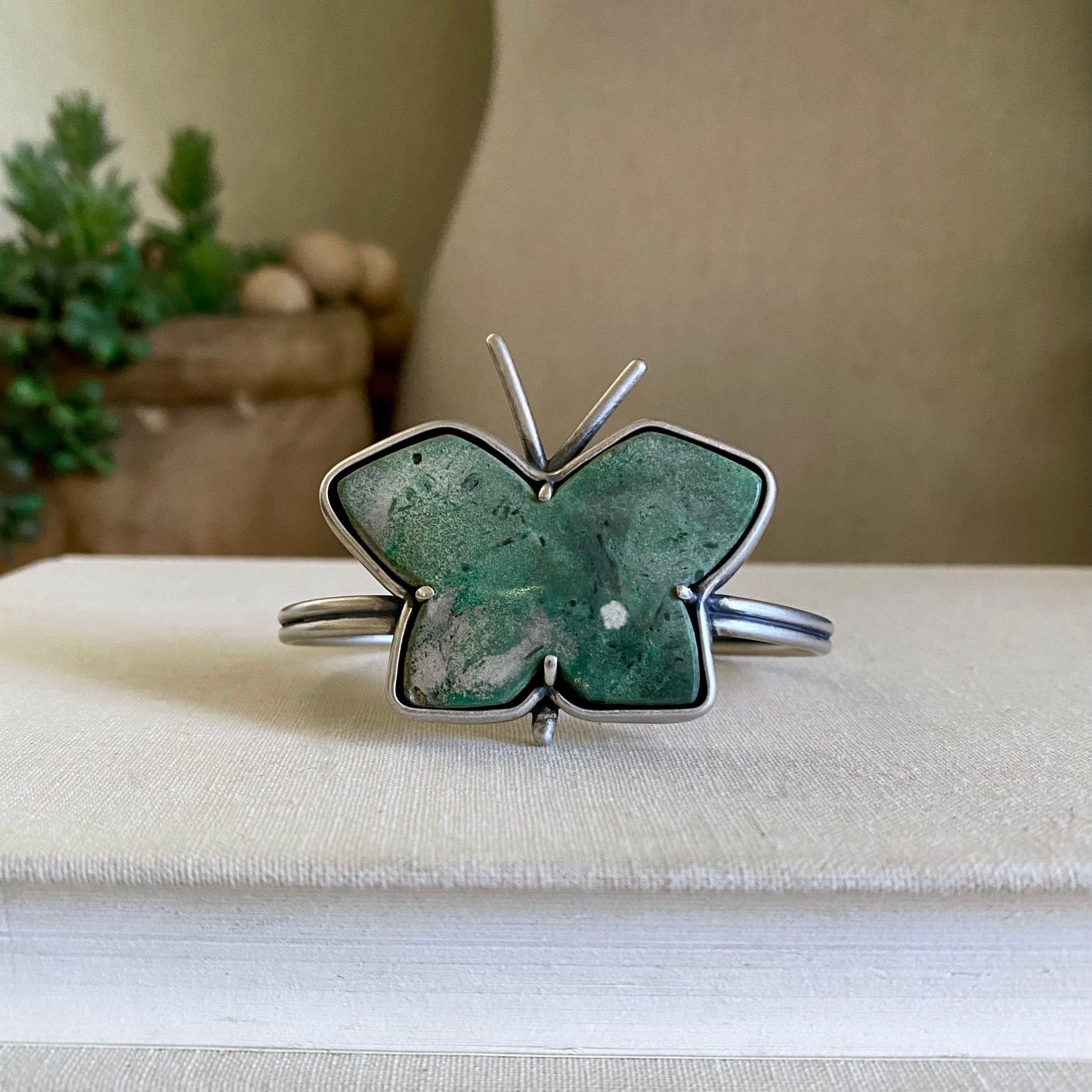 Flying F*ck Cuff - Yellowstone Variscite & Sterling